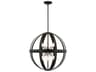 Livex Lighting Stoneridge 6-Light Textured Black Globe Pendant