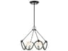 Livex Lighting Archer 4-Light Textured Black Brushed Nickel Chandelier