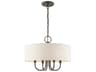 Livex Lighting Blossom 4-Light English Bronze Drum Chandelier