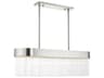 Livex Lighting Norwich 4-Light Brushed Nickel Crystal Island Pendant