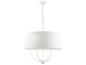 Livex Lighting Ridgecrest 6-Light White Drum Chandelier