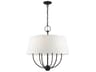 Livex Lighting Ridgecrest 6-Light Black Drum Chandelier