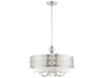 Livex Lighting Calinda 7-Light Brushed Nickel Candelabra Drum Chandelier