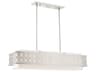 Livex Lighting Calinda 6-Light Brushed Nickel Linear Island Pendant