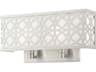 Livex Lighting Calinda 2-Light Brushed Nickel Wall Sconce