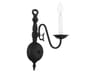 Livex Lighting Williamsburgh 1-Light Black Wall Sconce
