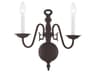 Livex Lighting Williamsburgh 2-Light Bronze Wall Sconce