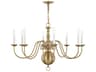 Livex Lighting Williamsburgh 8-Light Antique Brass Candelabra Chandelier