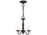 Livex Lighting Williamsburgh 3-Light Bronze Candelabra Chandelier