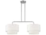 Livex Lighting Manorwood 2-Light Brushed Nickel Island Pendant