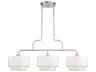 Livex Lighting Manorwood 3-Light Brushed Nickel Island Pendant