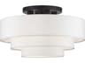 Livex Lighting Manorwood 4-Light Bronze Semi Flush Mount