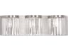 Livex Lighting Ashton 3-Light Brushed Nickel Crystal Vanity Light