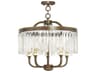 Livex Lighting Ashton 5-Light Hand Painted Palacial Bronze Crystal Drum Chandelier