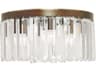 Livex Lighting Ashton 5-Light Hand Painted Palacial Bronze Crystal Drum Flush Mount