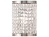 Livex Lighting Grammercy 1-Light Brushed Nickel Crystal Wall Sconce