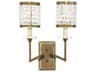 Livex Lighting Grammercy 2-Light Hand Painted Palacial Bronze Crystal Wall Sconce