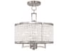 Livex Lighting Grammercy 4-Light Brushed Nickel Crystal Chandelier
