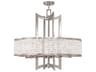 Livex Lighting Grammercy 8-Light Brushed Nickel Crystal Chandelier