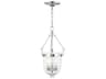Livex Lighting Jefferson 3-Light Polished Nickel Glass Chandelier