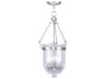 Livex Lighting Jefferson 3-Light Brushed Nickel Glass Chandelier