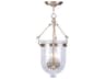 Livex Lighting Jefferson 3-Light Antique Brass Glass Chandelier