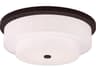 Livex Lighting Meridian 4-Light Bronze Drum Flush Mount