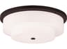 Livex Lighting Meridian 5-Light Bronze Drum Flush Mount
