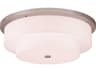 Livex Lighting Meridian 5-Light Brushed Nickel Drum Flush Mount