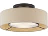Livex Lighting Ellsworth 3-Light Bronze Drum Semi Flush Mount