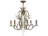 Livex Lighting Serafina 6-Light Hand Applied Venetian Golden Bronze Crystal Candelabra Chandelier
