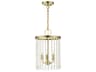 Livex Lighting Elizabeth 3-Light Antique Brass Crystal Candelabra Chandelier