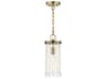 Livex Lighting Elizabeth 1-Light Antique Brass Crystal Mini Pendant