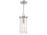 Livex Lighting Elizabeth 1-Light Brushed Nickel Crystal Mini Pendant
