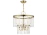 Livex Lighting Elizabeth 4-Light Antique Brass Crystal Chandelier