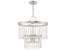 Livex Lighting Elizabeth 4-Light Brushed Nickel Crystal Chandelier