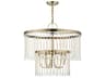 Livex Lighting Elizabeth 5-Light Antique Brass Crystal Chandelier