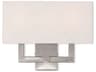 Livex Lighting Hollborn 3-Light Brushed Nickel Wall Sconce