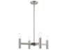 Livex Lighting Copenhagen 4-Light Brushed Nickel Chandelier
