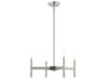Livex Lighting Copenhagen 4-Light Brushed Nickel Chandelier
