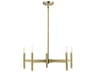 Livex Lighting Copenhagen 5-Light Antique Brass Candelabra Chandelier