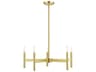 Livex Lighting Copenhagen 5-Light Satin Brass Candelabra Chandelier