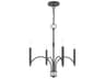 Livex Lighting Wisteria 4-Light Scandinavian Gray Candelabra Chandelier