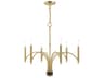 Livex Lighting Wisteria 6-Light Satin Brass Candelabra Chandelier