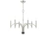Livex Lighting Wisteria 6-Light Brushed Nickel Candelabra Chandelier