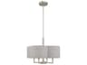 Livex Lighting Kalmar 4-Light Brushed Nickel Chandelier
