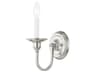 Livex Lighting Cranford 1-Light Brushed Nickel Wall Sconce