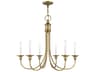Livex Lighting Cranford 6-Light Antique Brass Candelabra Chandelier