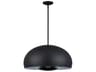 Livex Lighting Domma 4-Light Black Drum Pendant