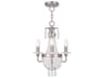 Livex Lighting Valentina 3-Light Brushed Nickel Crystal Candelabra Chandelier